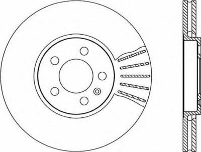 OPEN PARTS bda166720 -  Тормозной диск